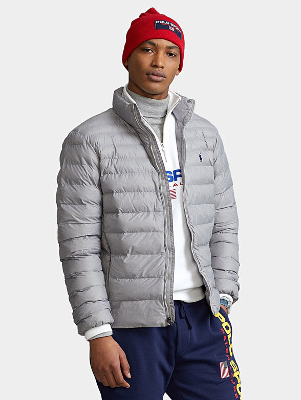 Padded jacket in grey - 1