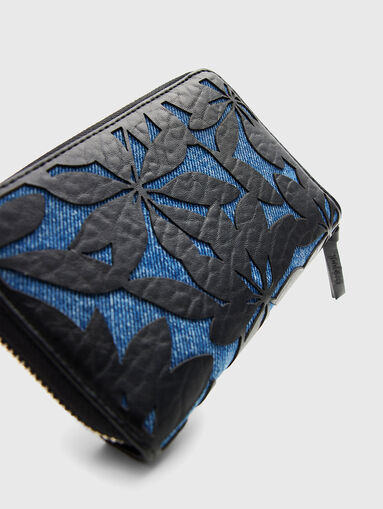 Black cutout detail wallet - 5