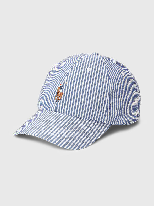 Striped logo cap - 1