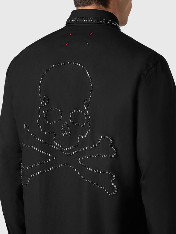 SUGAR DADDY black shirt with eyelets - 3