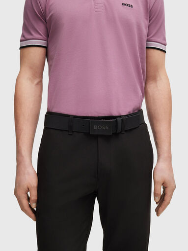 ICON S1 black leather belt - 5