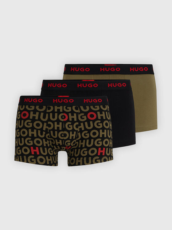 Set of three boxers with logo accents - 1