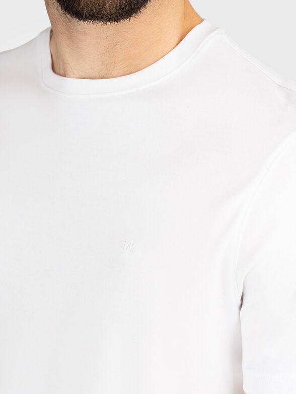 Cotton T-shirt with oval neckline - 4