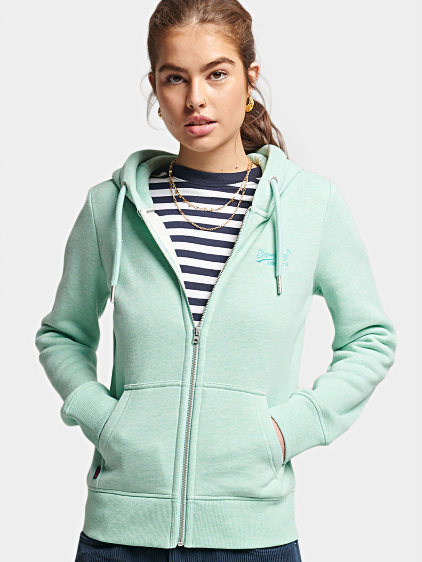 Hooded sweatshirt and zip brand SUPERDRY Globalbrandsstore en
