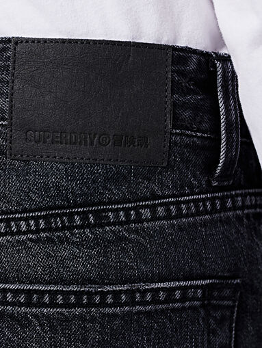 Straight jeans in black color - 3