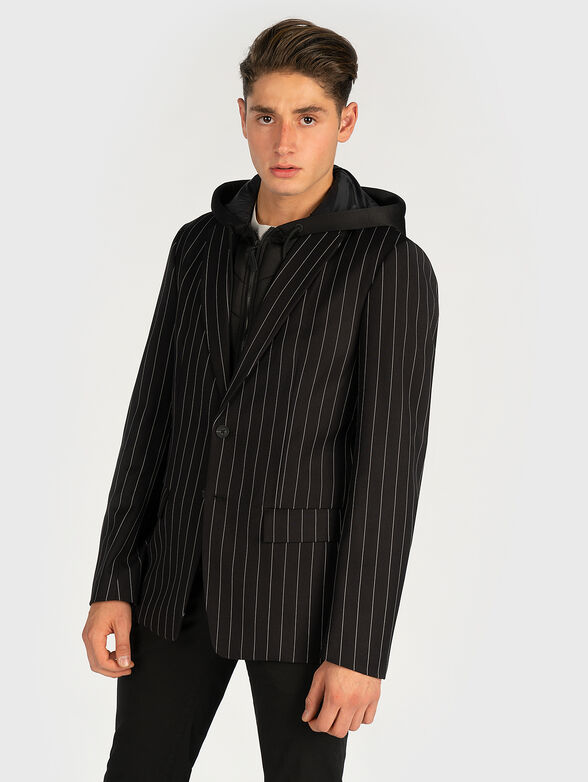 Blazer with removable vest with hood - 1