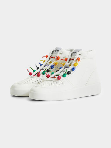 FANCY high-top sneakers with accent laces - 3