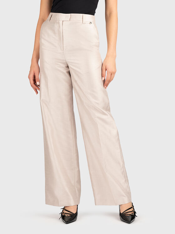 Straight trousers with high waist - 1