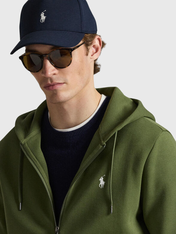 Green sweatshirt with logo - 4