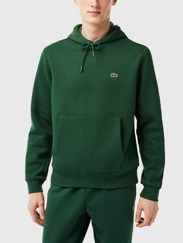 Hooded sweatshirt with logo accent - 1