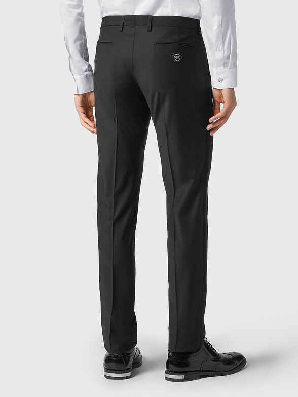 LORD black trousers with accents stripes - 2