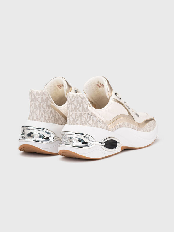 Leather sports shoes with logo - 3