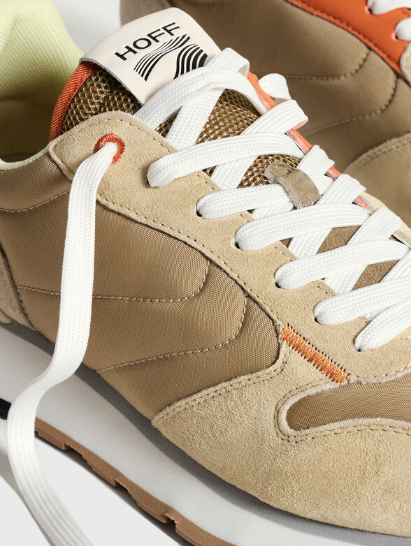 BENARES textile and suede sneakers - 4