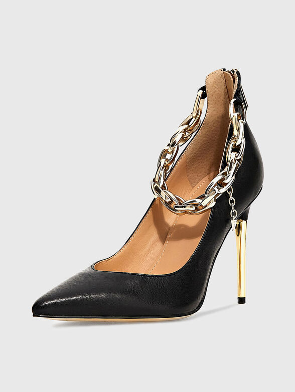 SHADEE heeled shoes with accent chain - 2