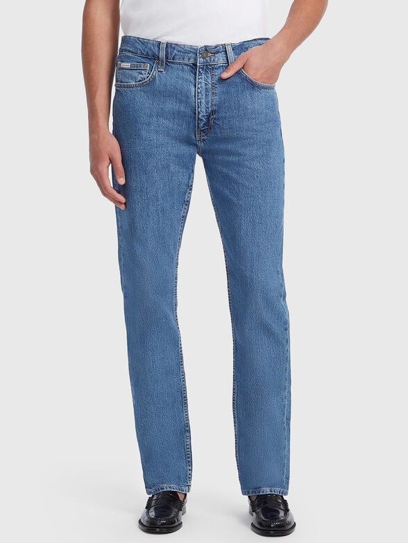 Straight blue jeans - 1