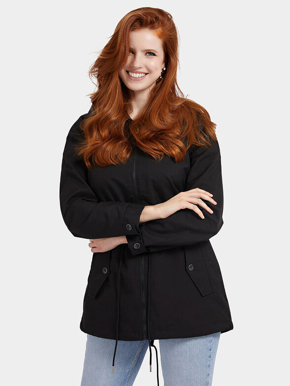 ALICE hooded black parka - 1