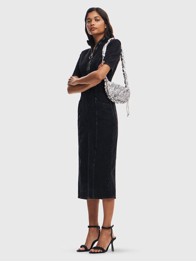 RACE black midi dress - 5