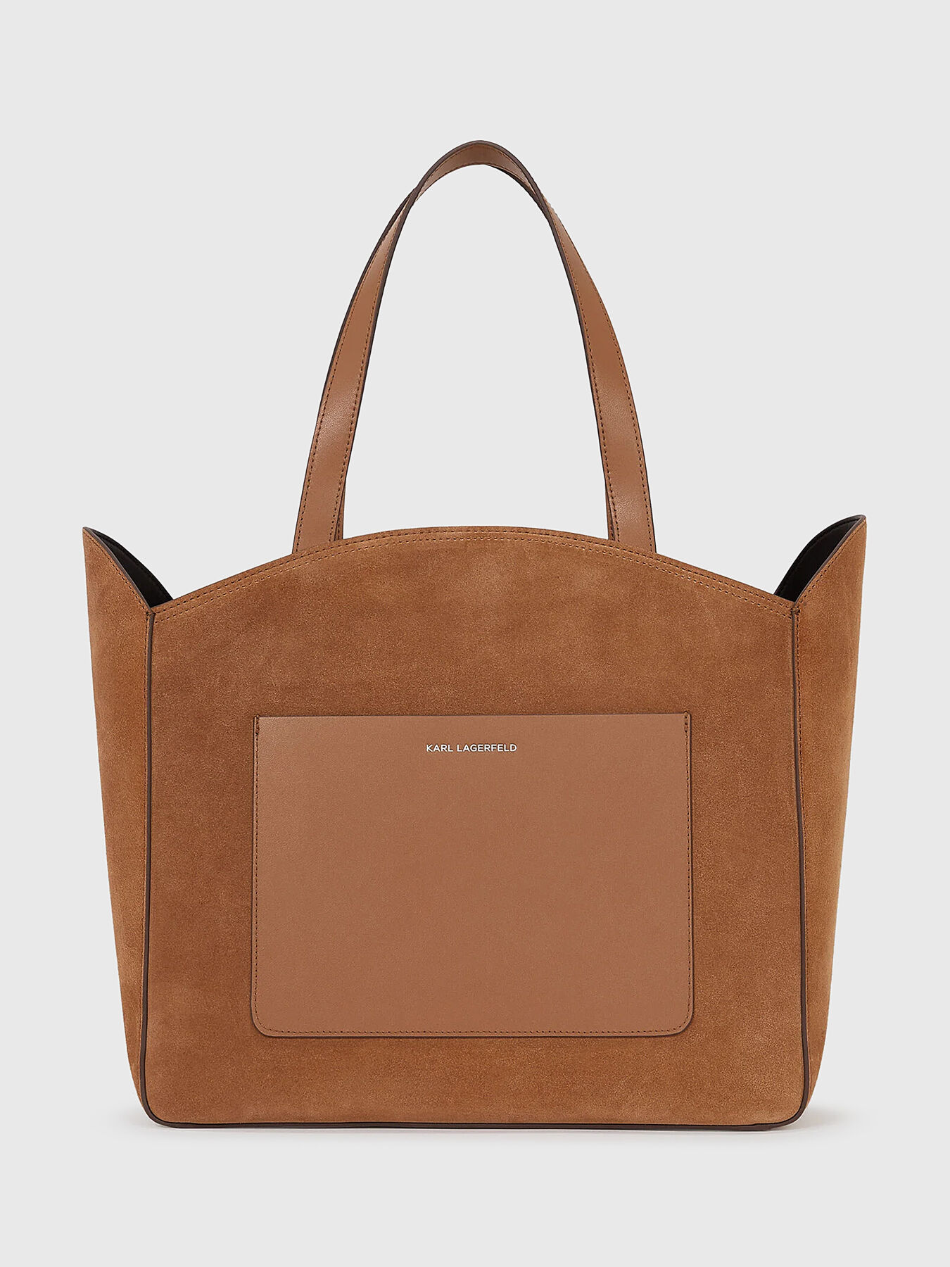 Large suede bag brand Karl Lagerfeld — Globalbrandsstore.com/en