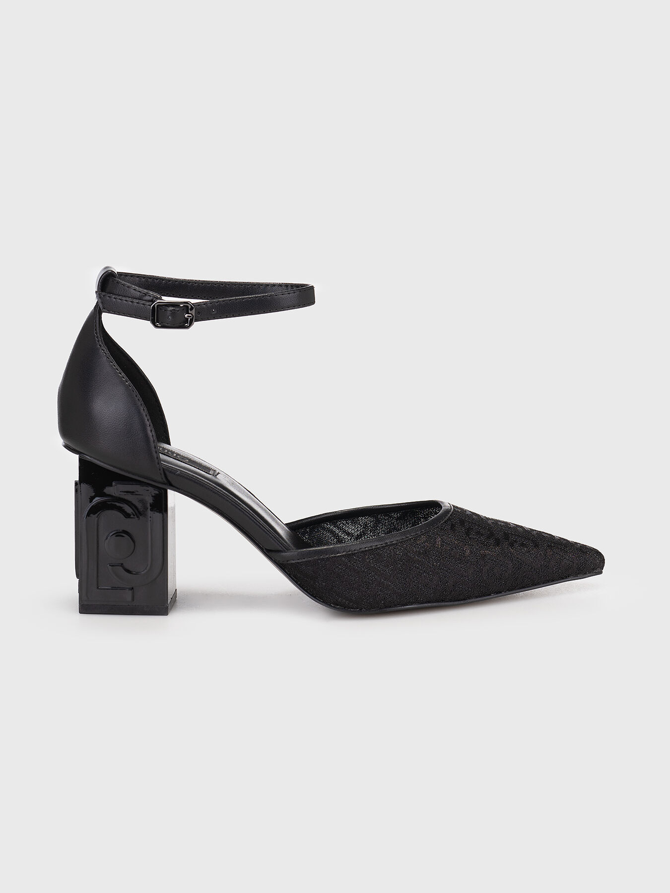 ELLA 02 black shoes with logo accents brand LIU JO