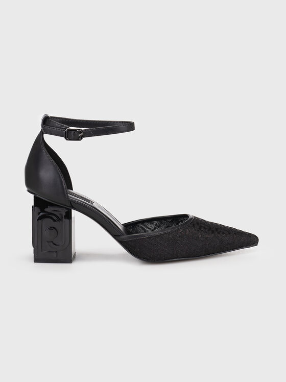 Черни обувки ELLA 02 с лого акценти - 1