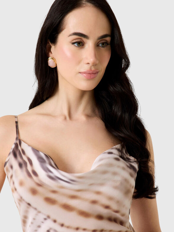 AKILINA satin midi dress  - 4