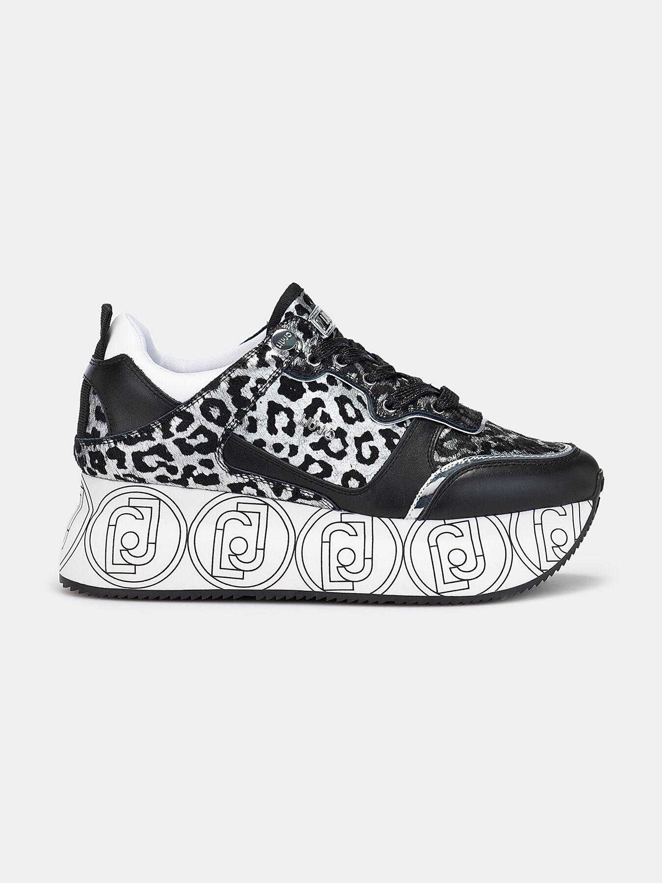 WONDER Platform sneakers with leopard print brand LIU JO