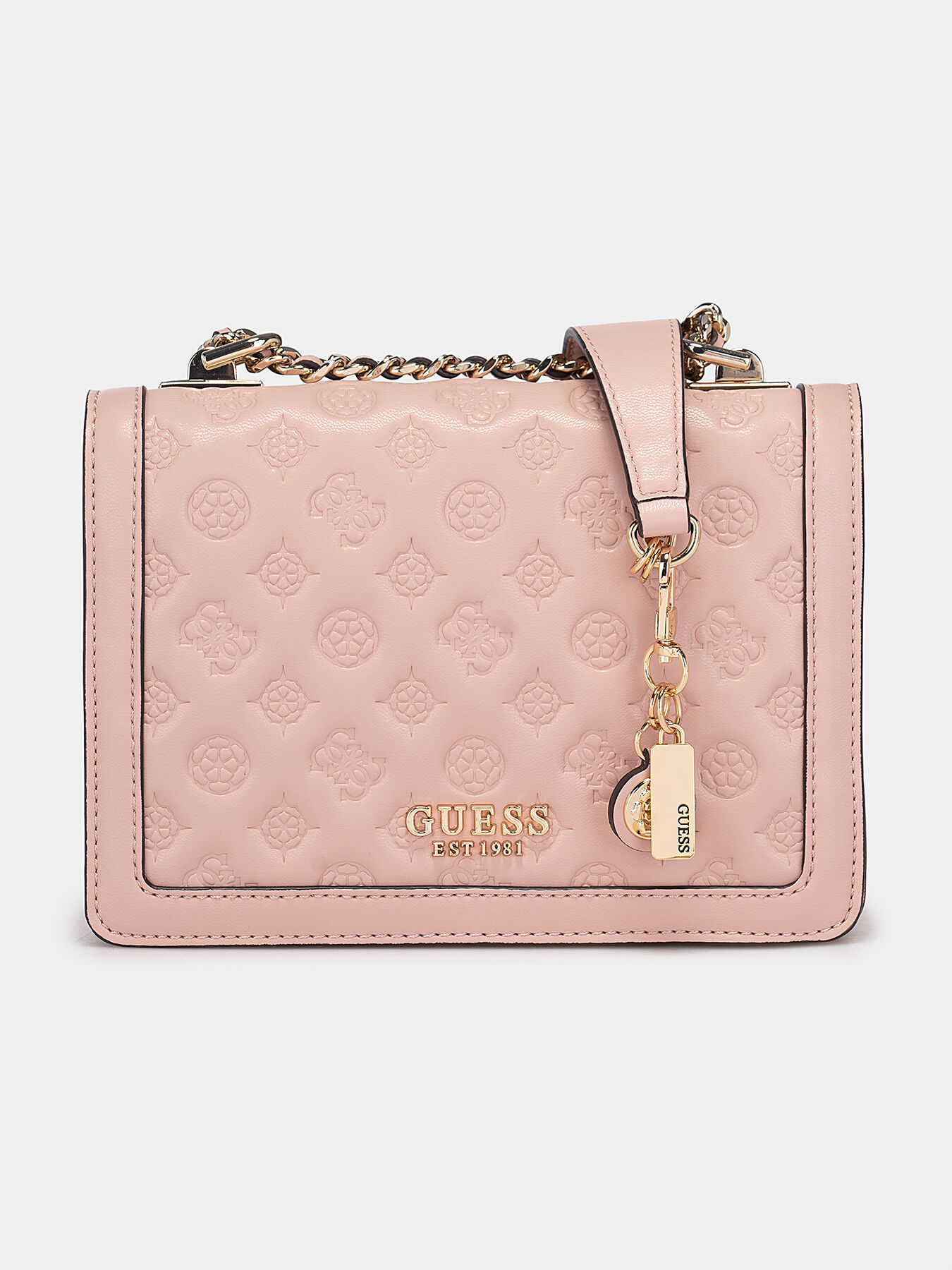 ABEY black crossbody bag with logo elements brand GUESS