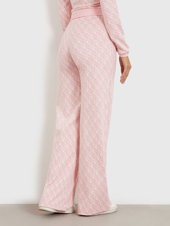 Sports trousers with logo print  - 2