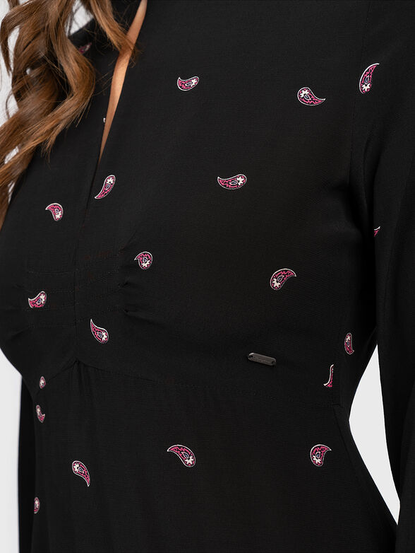 PACHI viscose dress with paisley details - 4