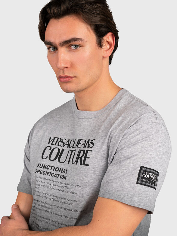 T-shirt in grey color with ombre effect - 4