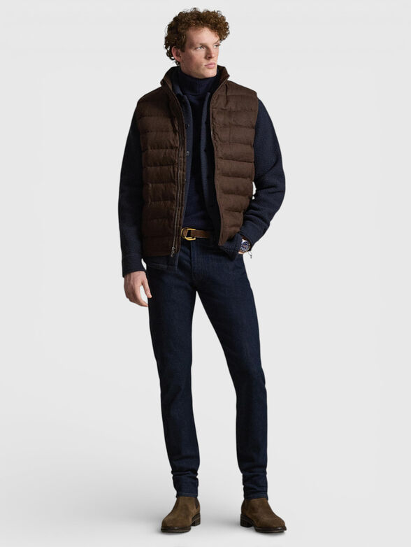 Quilted linen vest - 2