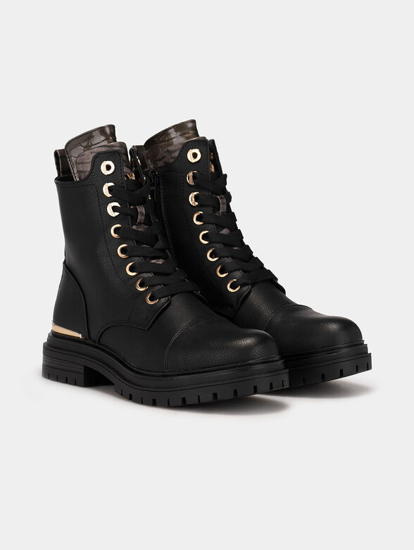COURTNEY SAFARI LACE ankle boots with animal motifs - 2