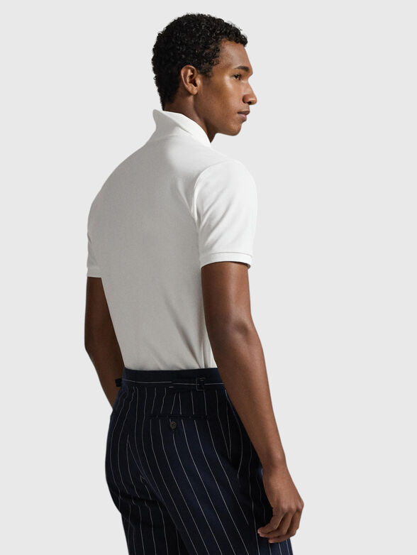 White polo shirt with logo - 3