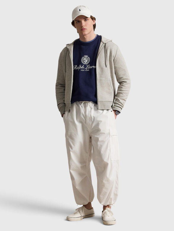 Cotton-blend sweatshirt - 2