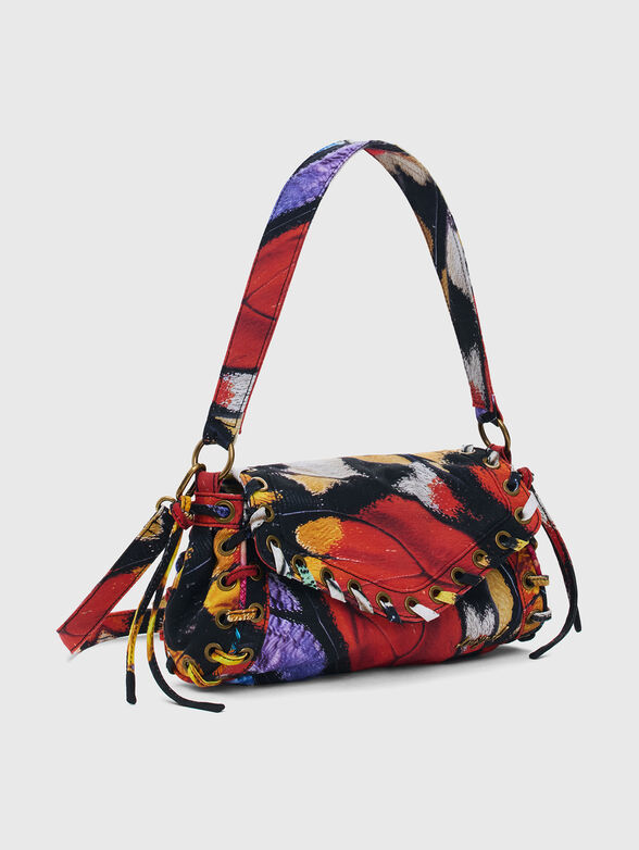 Denim bag with accent print - 4