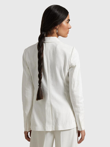 White jacket with logo embroidery - 3