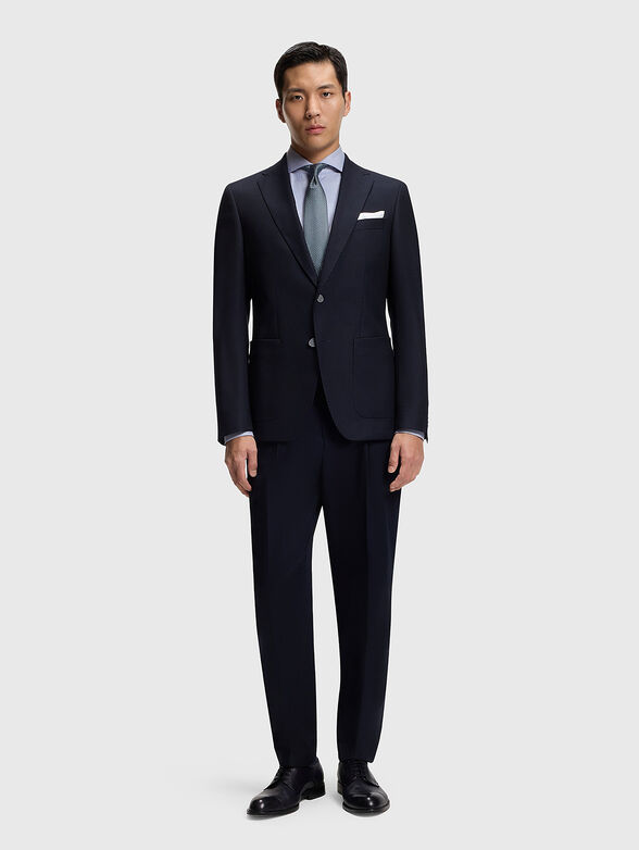 Blue cotton blend shirt - 2