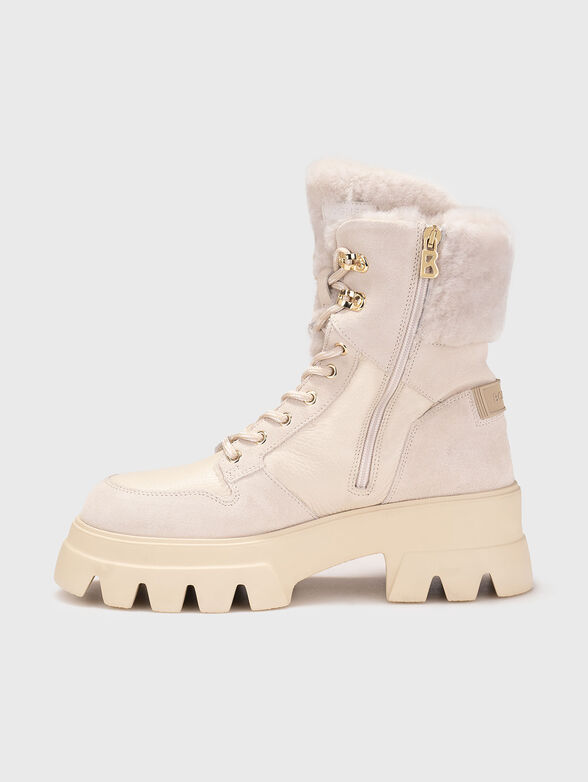 SAPPORO 3 boots in leather and wool - 4