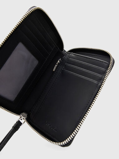 Black cutout detail wallet - 3