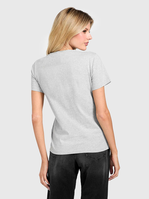 Crew neck T-shirt with rhinestones - 3