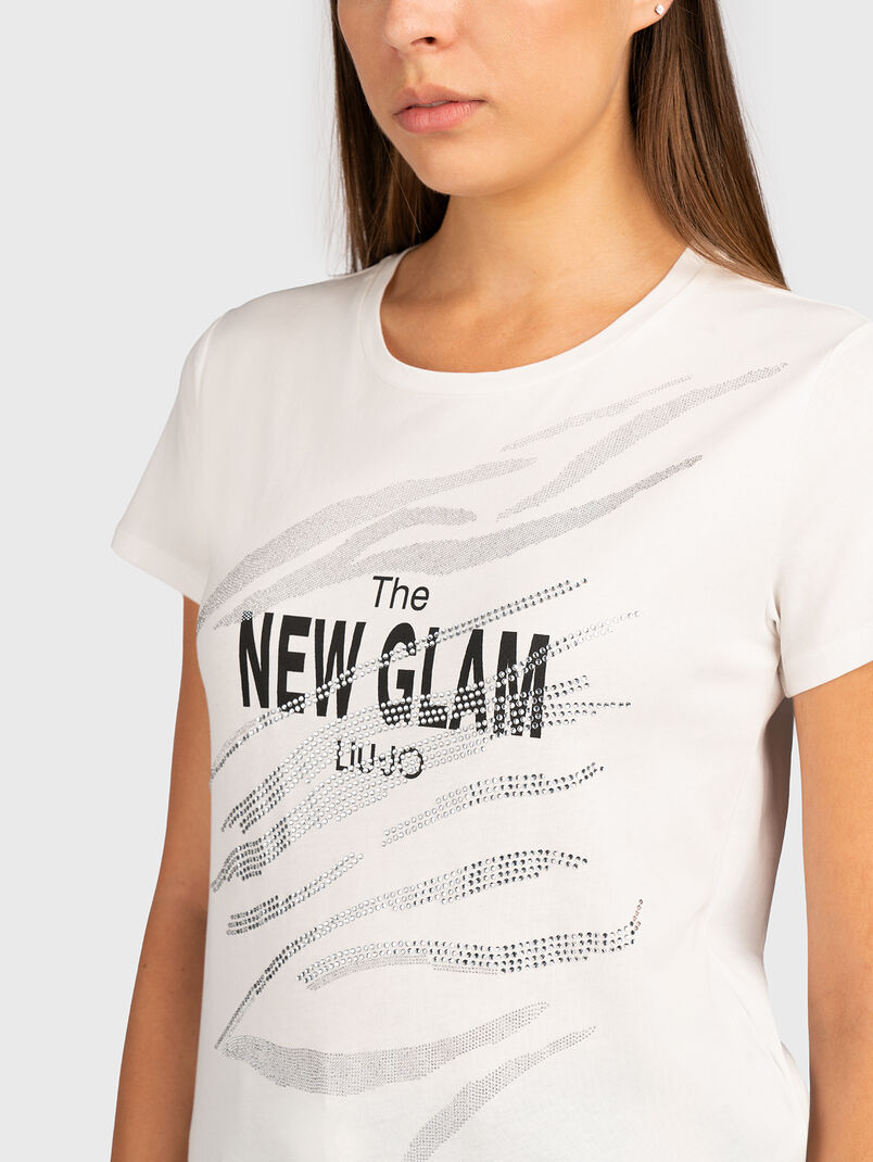 Black T-shirt with accent writing - 3