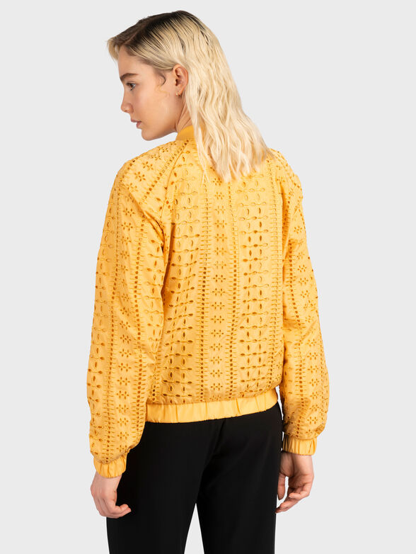 Yellow jacket with accent embroidery - 2