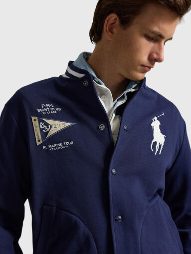 Baseball jacket featuring the logo - 5