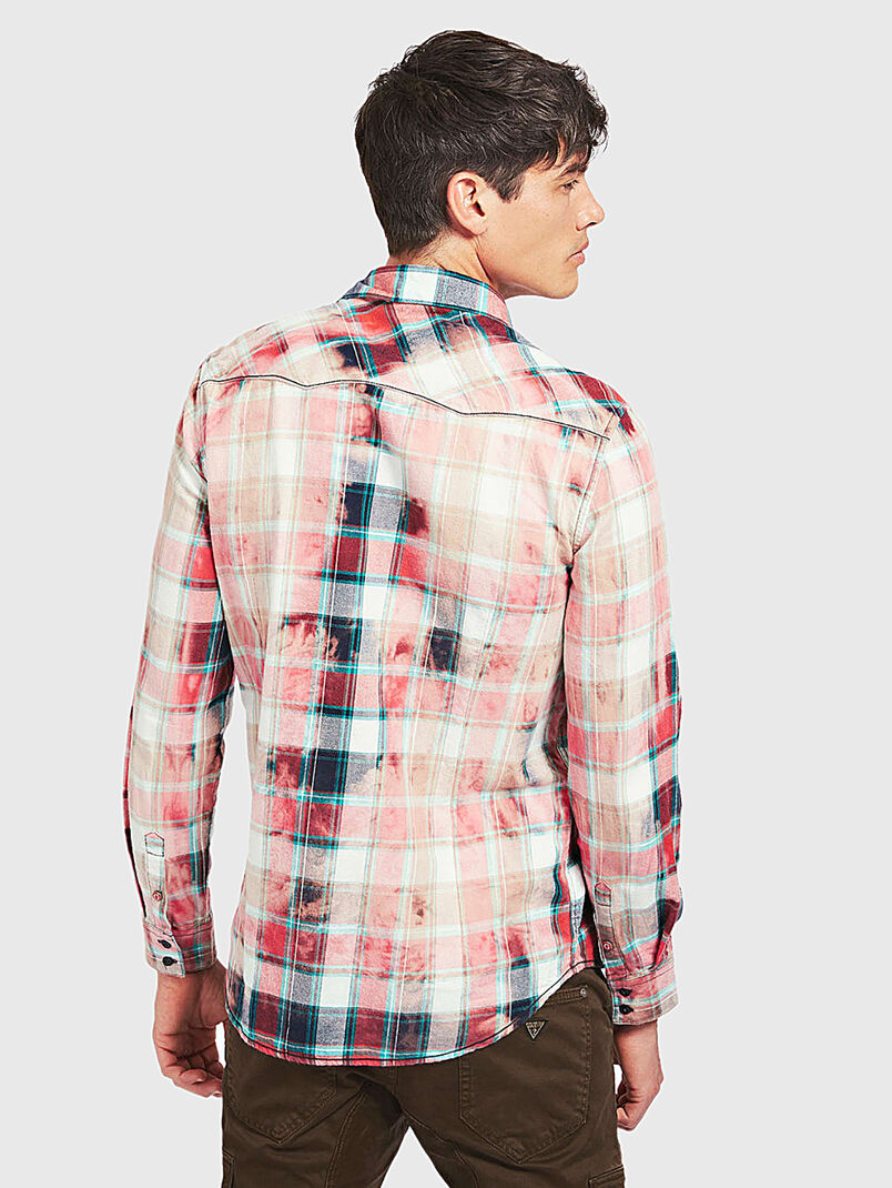 CONNOR Shirt with washed tartan print - 3