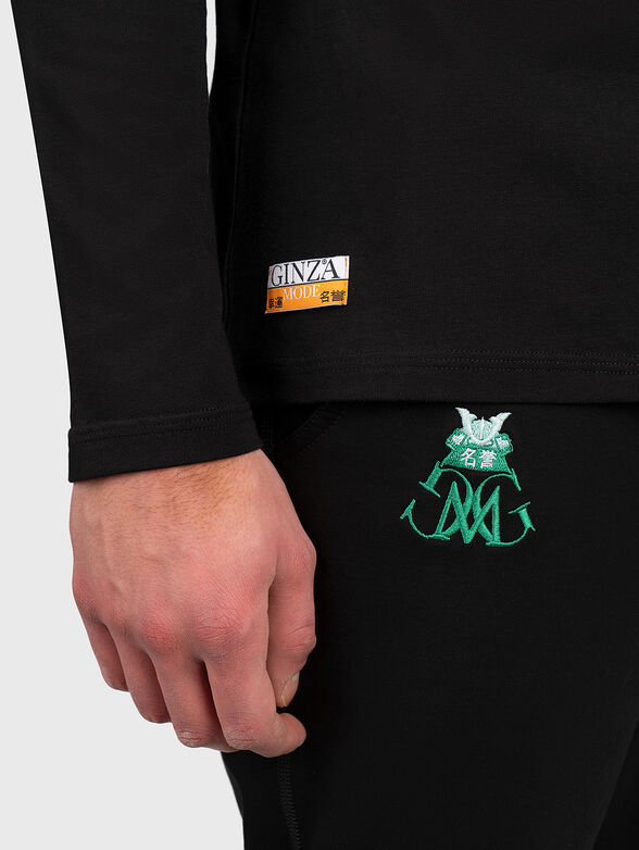 TL012 Cotton blouse with prints - 4