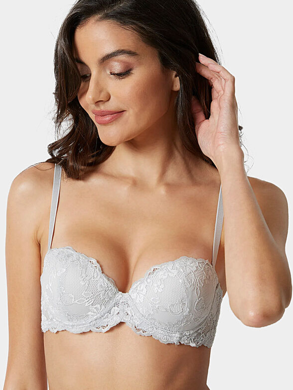 Lace padded bandeau bra PRIMULA - 1