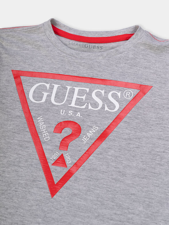 T-shirt with a triangular neon logo - 2