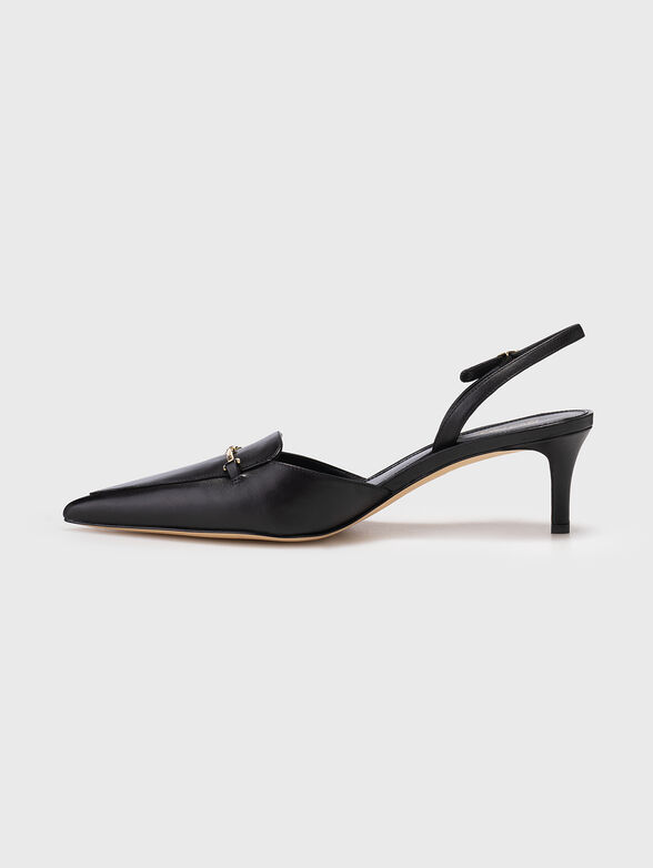 LENA leather heeled sandals - 4