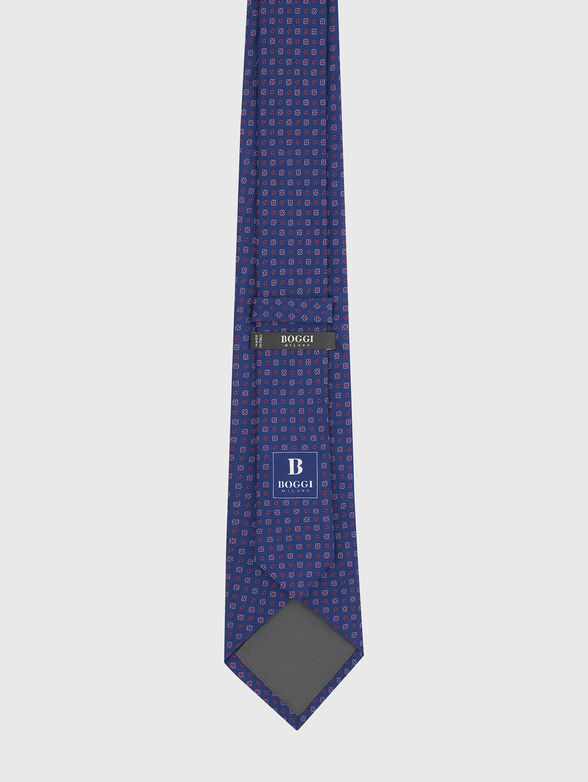 Silk tie with geometric accents - 2
