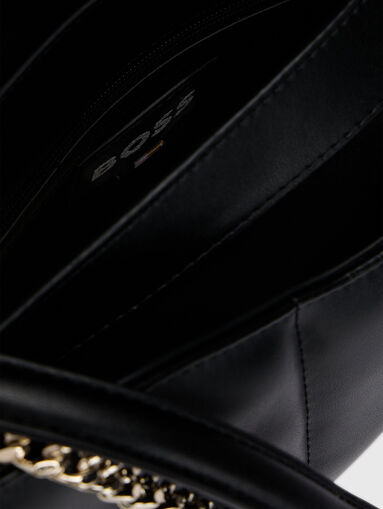 Quilted crossbody bag with gold details - 5